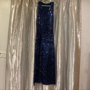 BCBGMaxAzria sequined evening gown